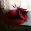 burgundy fedora hat