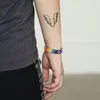 10 قطعة rainbow الحب فخر سوار اليدوية مضفر سلسلة الصداقة سلسلة سوار مثلي الجنس مثليه قابل للتعديل حجم عاشق المجوهرات 1
