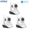 알람 KERUI 3PC Yoosee 응용 프로그램 와이파이 무선 홈 보안 IP 카메라 보안 네트워크 CCTV 감시 카메라 나이트 비전