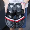 huaraches slippers loafers flats leather luxury slides designer sandals Indoor Outdoor Slippers male Non-slip Slides Beach flip flops