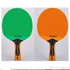Wholeadult Children Table Tennis Rubber Rubber Plastic Integration Presse Racket Green Red Blue Commory Handl