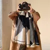 cashmere women scarf plaid winter warm shawl and wrap bandana female foulard long thick blanket 2020 NEW