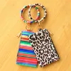 XUN Leopard Print PU Lederen Handtas Kwastje Hanger Armband Dames LEATHERS Sleutelhanger Armband Portemonnee Mobiele Telefoon Tas Kerstcadeau