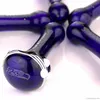 Högkvalitativt glas Rökpipor Tillverkare Blue Hand Pipe Made Spoon Beautiful Ca 4 "