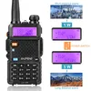 2PC Baofeng UV5R рации профессиональный CB радио приемопередатчик Baofeng UV5R 5W Dual Band Radio VHFUHF Ручной манипулятор двухстороннее