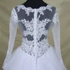 2020 Vestido de Nooiva с длинным рукавом кружева V-образное свадебное платье современный арабский элегантный свадебное платье с реальными картинками