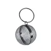 Factory direct whole handmade ball shape evening bag metal net clutch for banquet party prom195d