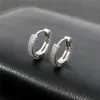 Stud High Quality Gold Silver Ice Out Hoops Earrings for Men Women Nice Earrings Gift R230619