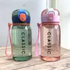 14ozエコ子供キッズボトル屋外のハイキングランニングプラスチックスポーツボトルBPAフリーレタープリントスペースWterボトル