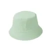 Koreańskie dorosłe dzieci Summer Składany wiadra Kapelusz stały kolor Hip Hop Wide Brim Beach Ochrona UV Obiega Około filmu przeciwsłonecznego Fisherman Cap1628009