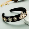 Europejski Barokowy Multi Color Crystal Headband Dla Kobiety Elegancka Metalowa Korona Kształtna opaska Kobieta Party Włosy Akcesoria Headpiece