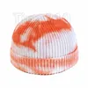 Cappelli lavorati a maglia Cappello tinto in cravatta Cappellini all'uncinetto Moda Paraorecchie rotondo Cappellino con teschio Colore sfumato Cappelli da festa caldi 6 stile T2C5281