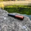 Premium Ebony Wood Smoking Pipe Creative Filter Wooden Pipe Tobacco Cigarette Holder Standard Size Cigarettes Pocket Size