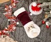 Christmas Bottle Cover Santa with Glasses Red Wine Bottle Clothes Champagne Covers Cute Wine Bag Xmas Party Decoration DA993