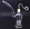 1 PCS Recycler Dab Rigs Tobacco Tubos 8 polegadas Beaker Beaks 14mm Catcher Catcher Hookah Dab Rig Bongs com queimador de óleo masculino e tigela