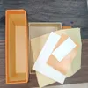 Orange Einzelhandels-Geschenkverpackung, Schubladenboxen, Stoffbeutel mit Kordelzug, Karten-Zertifikat-Broschüre, Einkaufstasche für Schmuck, Halsketten, Armbänder 2857