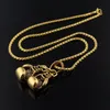 Hängsmycke Halsband Yada Luxury Mini Boxning Glove PresentNecklace för män Unisex Choker Hiphop Chain Statement Cool Necklace SE2000011