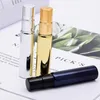 10ML ouro portátil prata vidro preto Frascos de perfume com atomizador Esvazie recipientes cosméticos para o curso Frasco do pulverizador 1000pieces Lot