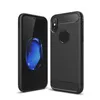 Case For iPhone 11 PRO MAX XS MAX XR Galaxy Note 10 S10 PLUS S9 S8 PLUS Brush Protective Carbon Fiber Case Cellphone Soft Cases with OPP Bag