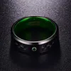 Wedding Rings Men's 8mm Tungsten Carbide Ring Green Carbon Fiber Comfort Fit Band Steel Size 7 To 121