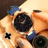 2020 Nya mode kvinnors klocka Rose Gold Rhinestone Watch Ladies Quartz Leather Clocks Montre Femme UHR179B