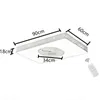 50 cm rectangle LED ventilateur de plafond lampes avec lumières télécommande ventilateur carré lampe silencieux moteur chambre décor moderne fans4547411