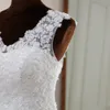 Foto real Vídeo Real Elegante Sem Mangas Sereia Vestido de Noiva de Sereia 2020 Casamento Vestido Robe de Mariee Vestidos de Novia Sereia