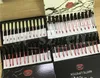 Siyah Beyaz Flaş Mermer Dudak Makyajı Tam Boyut 12pcs / set Mat Likit ruj Kiti Dudaklar Lipgloss Kollection Dudak Parlatıcı Seti