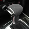 Alcantara Suede Wrapping ABS Gear Shift Knob Cover for Audi A3 A4l A5 A6 A6L A7 Q5 Q5L Q7 S6 S7 Q2L TT TTRS RSQ3 RS3 RS4 RS5 RS6260r