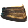 Cheveux usine Marque Ordre en gros Double Drawn couleur cheveux raides non transformés Pérou Vierge Remy humaine Bundles cheveux 1 kg 10Pcs Lot