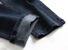 Jeans pour hommes, couleur contrastée, dégradé, trous effilochés, pantalon en Denim, décontracté, Slim Fit, Hip Hop, crayon, Jean Los Hombres