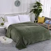 Effen gestreepte gooi deken 150 * 200 cm flanel fleece super zachte dekens winter warm pluizig bed linnen sprei voor sofa slaapkamer decor