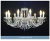Lustre en cristal de luxe moderne salon chambre cristaux de verre pour lustres lustre en cristal clair lampe boule 6 lumières