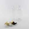Bottiglie di stoccaggio barattoli di lozione in alluminio oro pompa 300 ml / 400 ml x 12 contenitore cosmetico trasparente per panna da doccia in sapone liquido