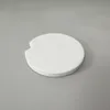 Coasters cerâmicos automotivos em branco cerâmico Almofada criativa Notch Mat Branco Coasters Teacup Home Decor Acessórios 6.6 * 6,6 centímetros HHD1499