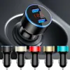 2 USB Port Fast Charging iPhone Car Charger 3.1A Digital LED Para 4 5 6 LG HTC Samsung telefone etc