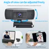 H601 USB Webcam 1080p 60fps Focus Web Kamerası, Canlı Online Öğretim için Mikrofon Pccomputer Kameralı 7992040