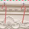 Arbre de Noël Ornements Pendentif Bonbons Béquille Décoration De Noël En Plastique Bonbons Canne Maison Nouvel An De Noël Décoratif 3 Couleurs BH4041 TYJ