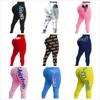 Designer Sexiga Kvinnor Yoga Byxor Fashion Slim Brev Mönster Tryckt Leggings Ladies Nya Trendiga Casual Tight Byxor Ny 2020