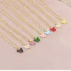 Fashion Butterfly necklace Acrylic butterfly pendant gold chains necklaces for women fashion jewelry gift will and sandy new