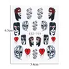 Halloween Nail Art Stickers Kit 25 Stks Skull Sexy Meisje Water Transfer Decals Charms Nagels Tattoo Design Decorations Foil Wraps Sticker Set