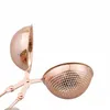 Theezeefje rose gold thee-ei rvs SS304 bal losbladige thee filter SS heet verkoop rose gold thee-ei