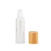 288pcs/lot 10ml high-grade bamboo roll on bottle ( Steel ball ), bamboo cap Ball perfume bottle Essential oil bottle LX3257