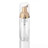 60ml Travel Foamer Flaskor Tomma plastskumflaskor med guldpump Hand Tvätta Tvål Mousse Cream Dispenser Bubbling Bottle BPA