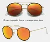 5st Ny Arrial Solglasögon Kvinnor Män Metal Frame Double Bridge Glass Lense Retro Vintage Sun Glasses Goggle With Box Case7759214