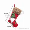 Новогоднее украшение вязание безликий мешок рождественские носки носки конфеты подарок носки рождественской елки Подвеска 3style T500250