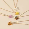 5pcs / set Butterfly Pendant Collier Femmes Insectes Chaîne multicouche pour les bijoux de mode de fête cadeau