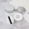50 stks Draagbare Plastic Poeder Box Lege Losse Poederpot met Sieve Puff Cosmetische Reis Makeup Jar Sifter Container HHE1402