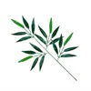 50 ADET Yapay Yeşil Bambu Yapraklar Sahte Yeşil Bitkiler Ev Otel Ofisi Parti Dekorasyon C0924 için Greenery Yapraklar