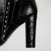 Novo e americano Novo Aublack White WTumn Winter Patent Leather Over-the-Knee Boots Super High (8cm- F573